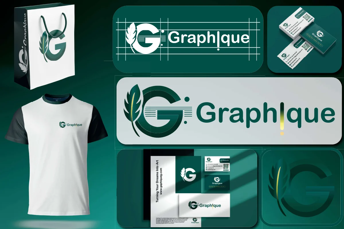 Identité Graphique G : logo, cartes de visite, textile et packaging